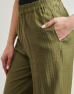 Vila VICLO Khaki Soft Trousers / Harem Pants Women's Soft Trousers / Harem Pants - 5