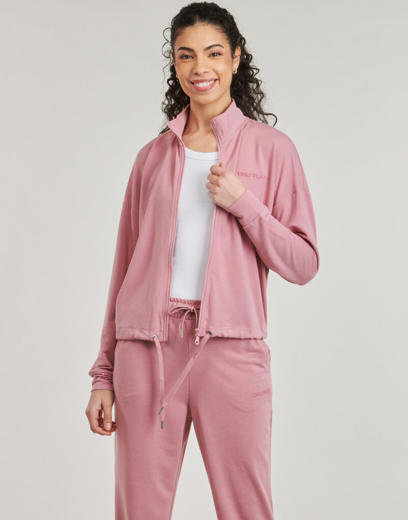 Sudaderas Only Play ONPFREI LIFE FZ Rosa Felpe Donna - 2