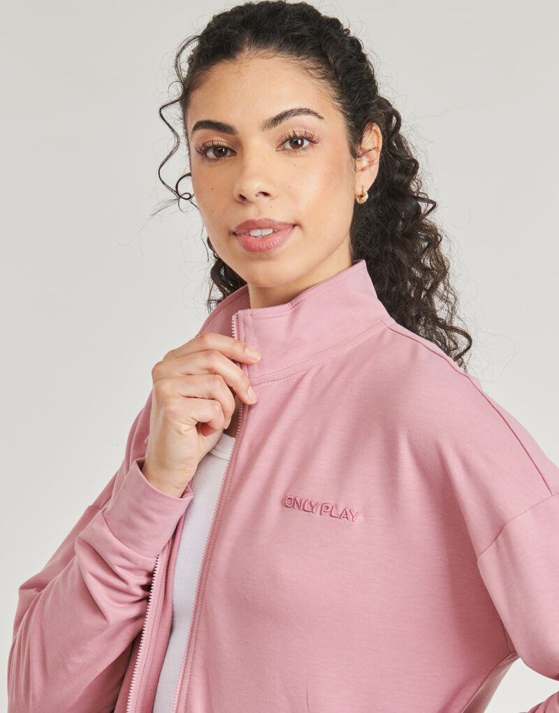 Sudaderas Only Play ONPFREI LIFE FZ Rosa Felpe Donna - 5