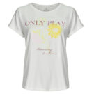 T-shirt Only Play ONPAUB-BLUR ON SS BAT LOOSE Bianco T-shirt maniche corte Donna - 1