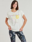 T-shirt Only Play ONPAUB-BLUR ON SS BAT LOOSE Bianco T-shirt maniche corte Donna - 2