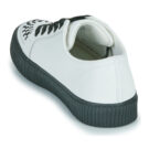 TUK Sneaker mit gerippter Sohle, wei&szlig;, niedrig geschnitten, f&uuml;r Damen &ndash; Gr&ouml;&szlig;e 5