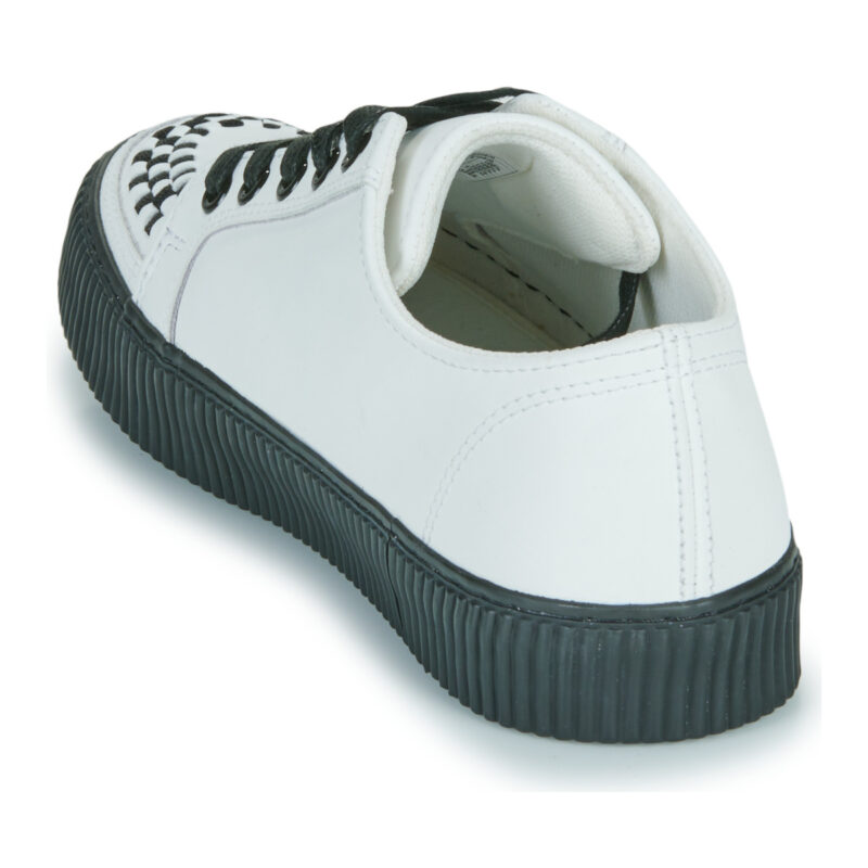 TUK Sneaker mit gerippter Sohle, wei&szlig;, niedrig geschnitten, f&uuml;r Damen &ndash; Gr&ouml;&szlig;e 5
