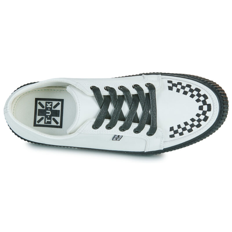 TUK Sneaker mit gerippter Sohle, wei&szlig;, niedrig geschnitten, f&uuml;r Damen &ndash; Gr&ouml;&szlig;e 6