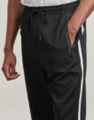 Pantaloni Sportivi BOSS Hover Striped Nero Pantaloni Sportivi Uomo - 5