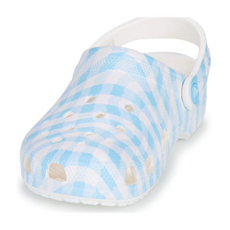 Crocs Classic Gingham Clog Bianco Zoccoli Donna - 3