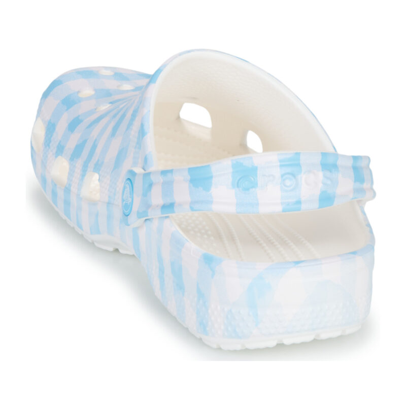 Crocs Classic Gingham Clog Bianco Zoccoli Donna - 5