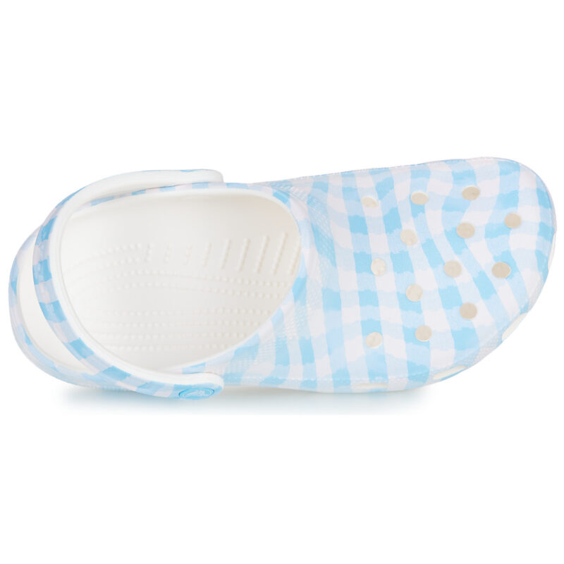 Crocs Classic Gingham Clog Bianco Zoccoli Donna - 6