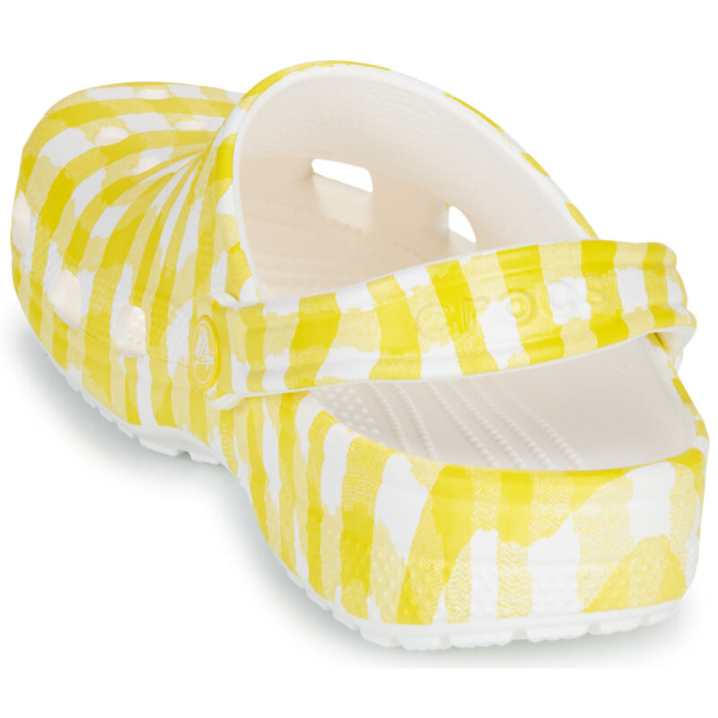 Crocs  Classic Gingham Clog  Bianco -  Zoccoli Donna - 5