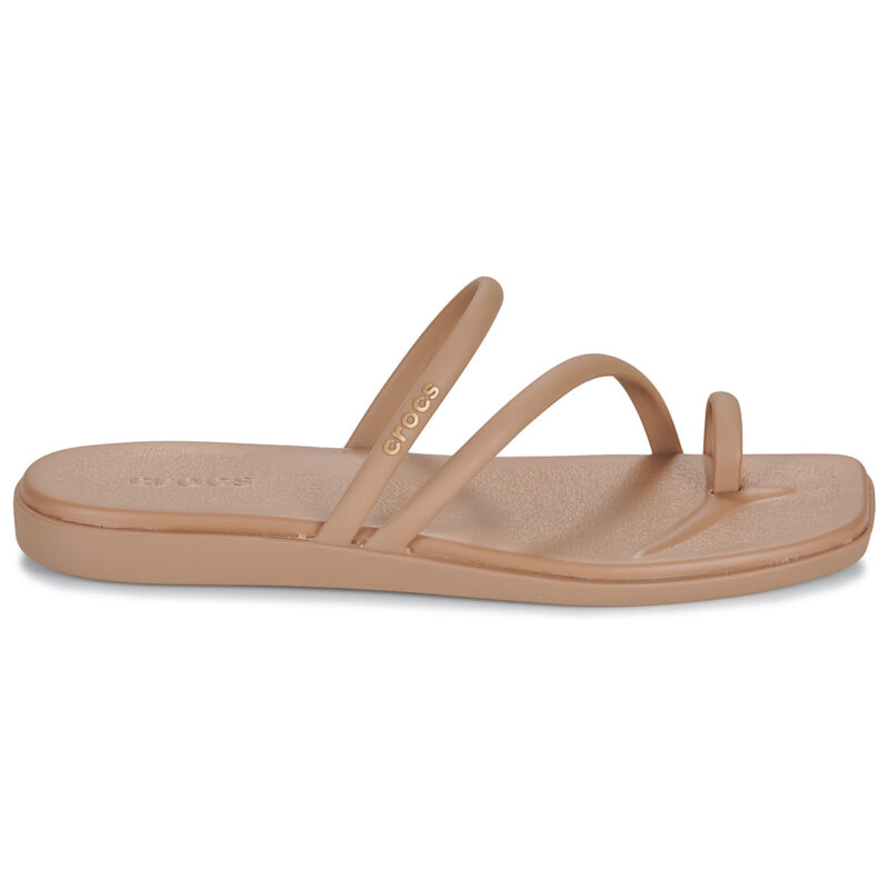Crocs Miami Zehenschlaufen-Sandalen, beige, Damen-Flip-Flops &ndash; Gr&ouml;&szlig;e 2