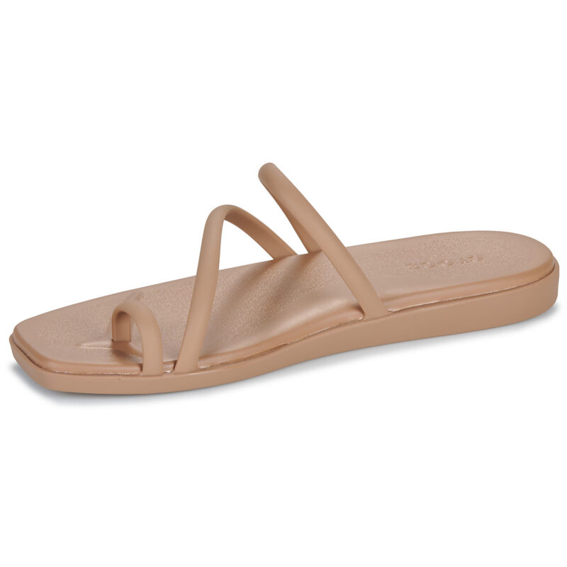 Crocs Miami Zehenschlaufen-Sandalen, beige, Damen-Flip-Flops &ndash; Gr&ouml;&szlig;e 4