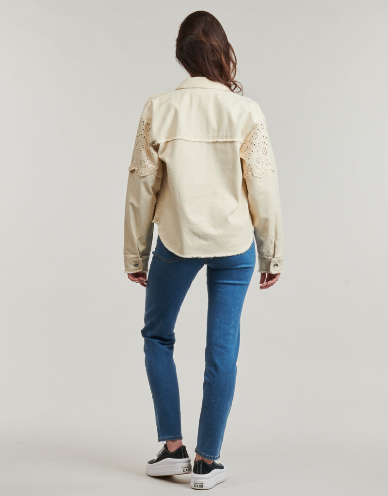 Giacca in jeans Only ONLELENA Bianco Giacche in jeans Donna - 4