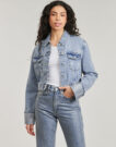 Giacca in jeans Only ONLHOLLYWOOD CRYSTAL Blu Giacche in jeans Donna - 2