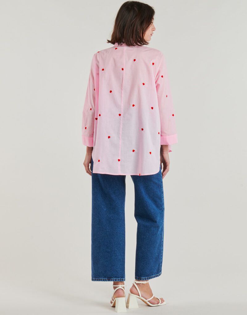 Camicia  Only  ONLNEWLINA  Rosa -  Camicie Donna - 4
