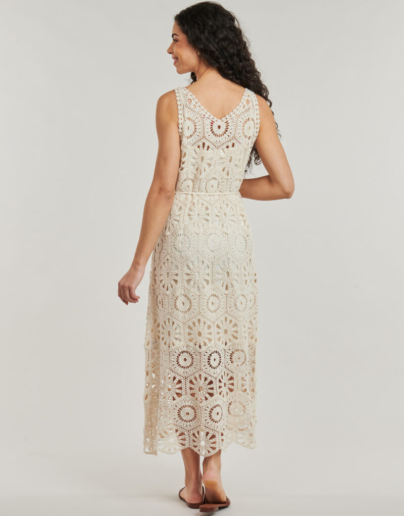 Abito Derhy XAVIER ROBE MAILLE Bianco - Abiti Lunghi Donna - 4