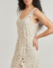 Abito Derhy XAVIER ROBE MAILLE Bianco - Abiti Lunghi Donna - 5