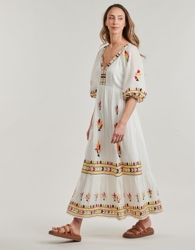 Abito Derhy CANDICE ROBE Bianco Abiti Lunghi Donna - 3
