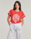 T-shirt Derhy ZIBELINE TEE SHIRT Arancio T-shirt maniche corte Donna - 2