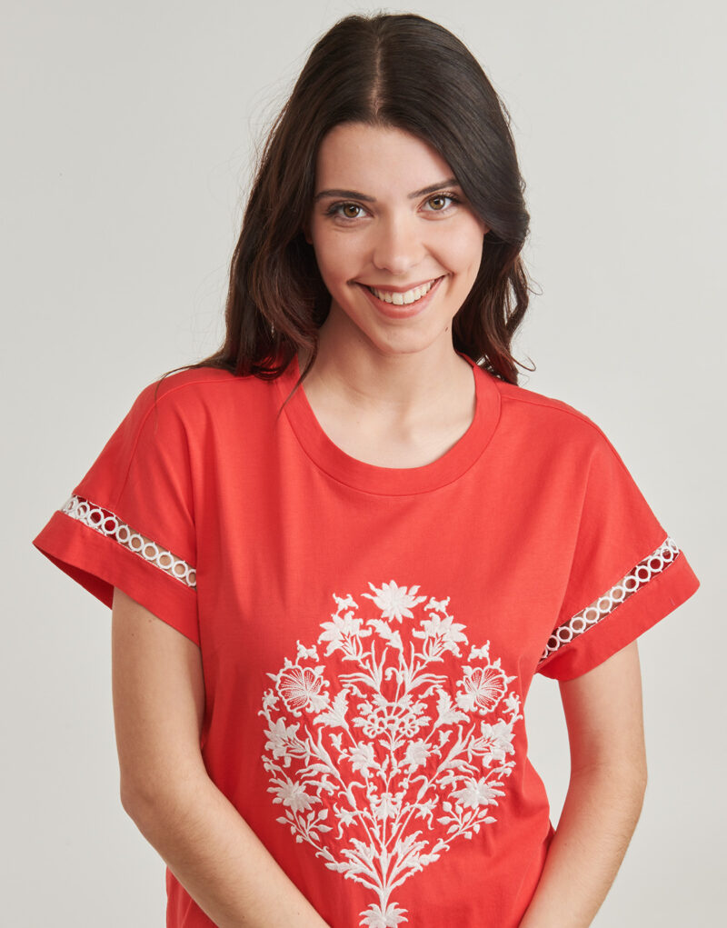 T-shirt Derhy ZIBELINE TEE SHIRT Arancio T-shirt maniche corte Donna - 5