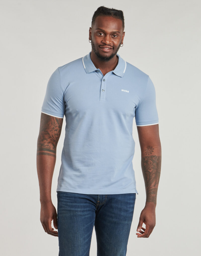 Polo HUGO Dinoso222 Blaues Polohemd f&uuml;r Herren - 2