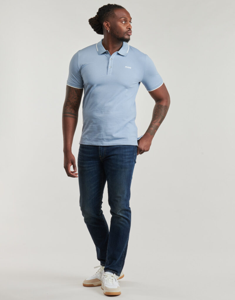 Polo HUGO Dinoso222 Blaues Polohemd f&uuml;r Herren - 3