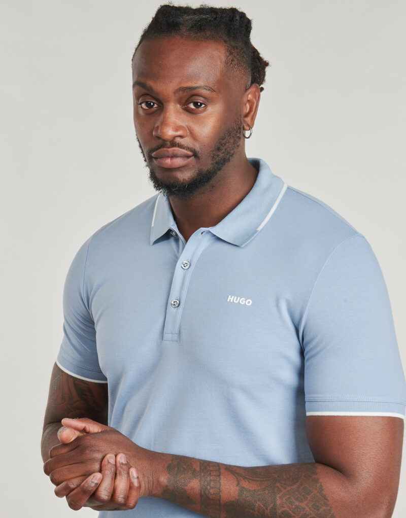 Polo HUGO Dinoso222 Blaues Polohemd f&uuml;r Herren - 5