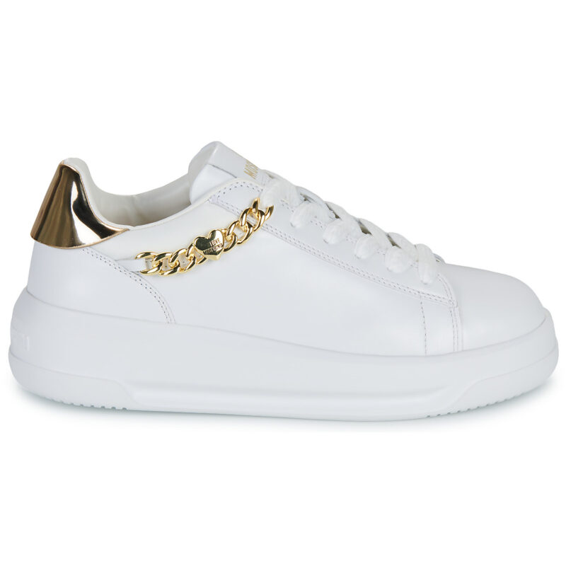 Love Moschino ECLIPSE Wei&szlig;e Low-Sneaker f&uuml;r Damen - Gr&ouml;&szlig;e 2