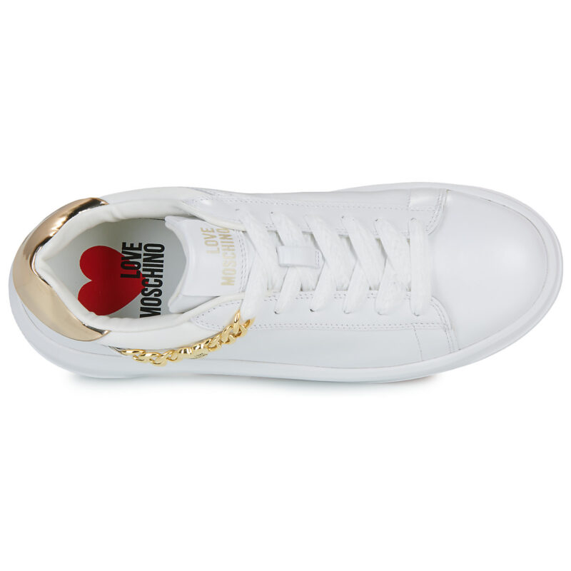 Love Moschino ECLIPSE Wei&szlig;e Low-Sneaker f&uuml;r Damen - Gr&ouml;&szlig;e 6