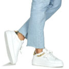 Love Moschino ECLIPSE Wei&szlig;e Low-Sneaker f&uuml;r Damen - Gr&ouml;&szlig;e 8