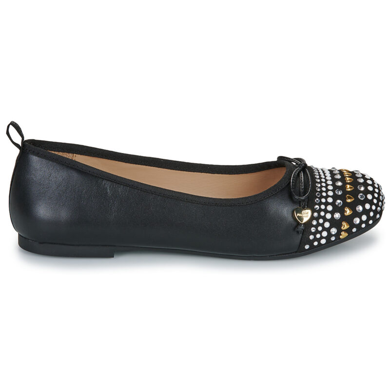Love Moschino BALLET LOVE Nero Ballerine Donna - 2