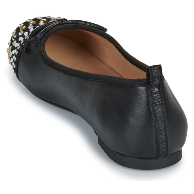 Love Moschino BALLET LOVE Nero Ballerine Donna - 5