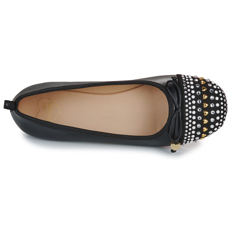 Love Moschino BALLET LOVE Nero Ballerine Donna - 6