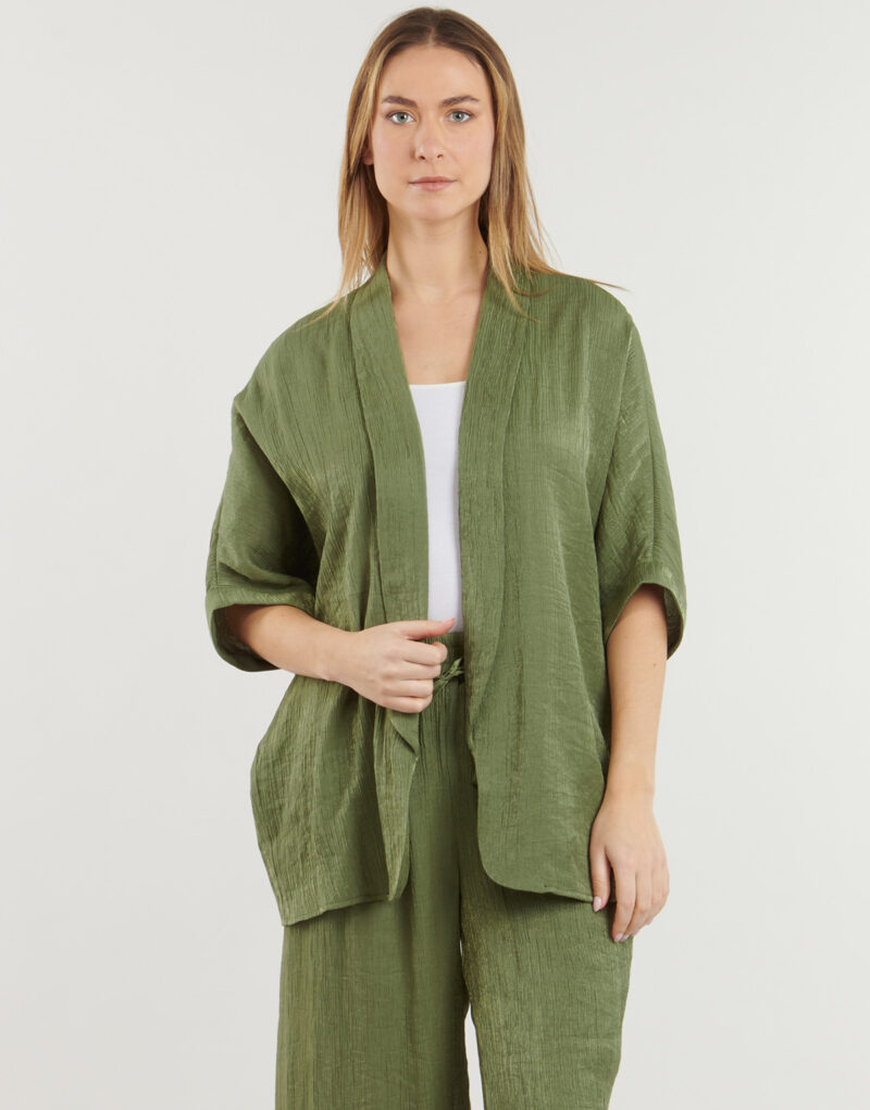 Gilet / Cardigan Les Petites Bombes Gilet/cardigan kaki GENIA pour femme - 2