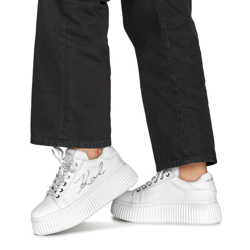Karl Lagerfeld KREEPER LO Signia Mix Lo Lace Bianco Sneakers basse Donna - 8