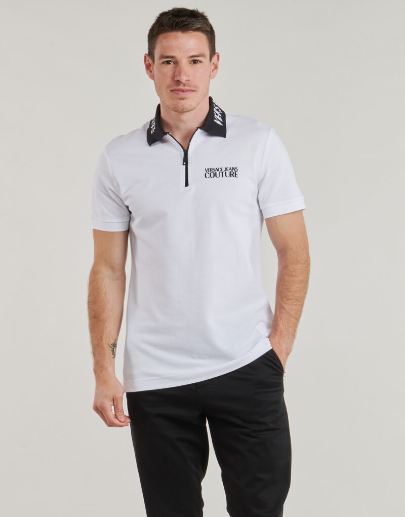 Polo Versace Jeans Couture 78GAGT03 Bianco Polo Uomo - 2