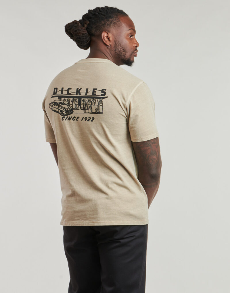 T-shirt Dickies SERVICE STATION SS TEE Beige T-shirt maniche corte Uomo - 2