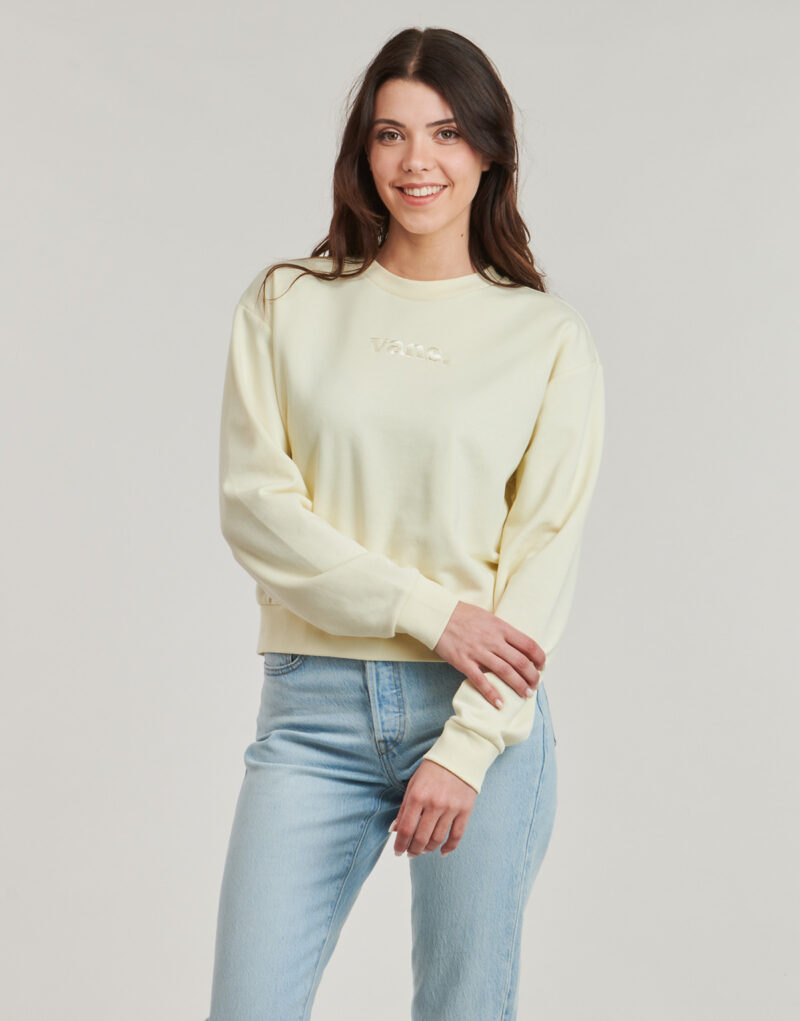 Vans W ESSENTIAL FT RLX CREW Gelbe Damen-Sweatshirts - 2