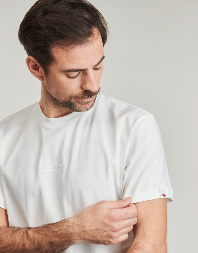 Replay T-shirt White Short Sleeve T-shirt Men - 5