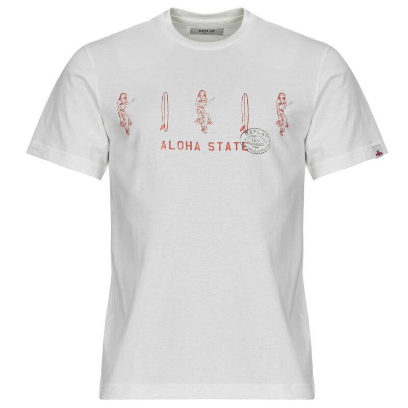 Replay T-shirt White Short Sleeve T-shirt Men - 1