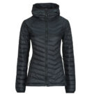 Piumino Columbia POWDER PASS II HYBRID HOODED JACKET Nero Piumini Donna - 1