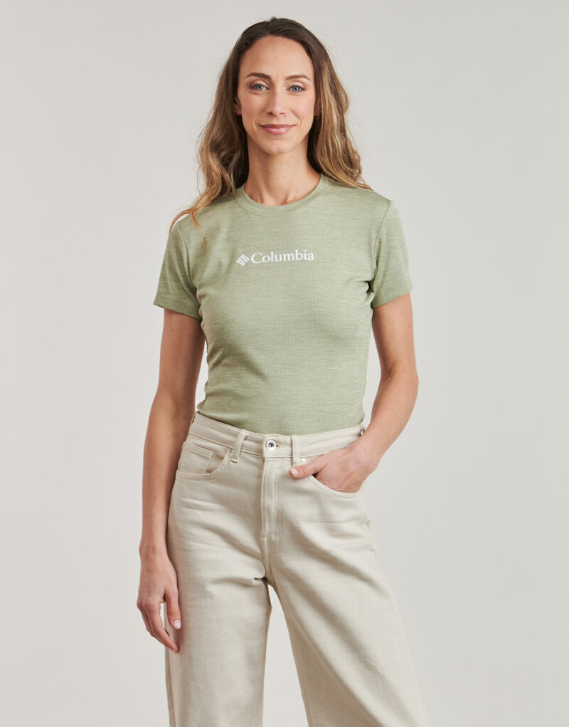 T-shirt Columbia COLUMBIA MOVE SHORT SLEEVE TEE Verde T-shirt maniche corte Donna - 2