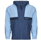 Columbia SPIRE VALLEY HOODED WINDBREAKER Blue Jackets Men - 1