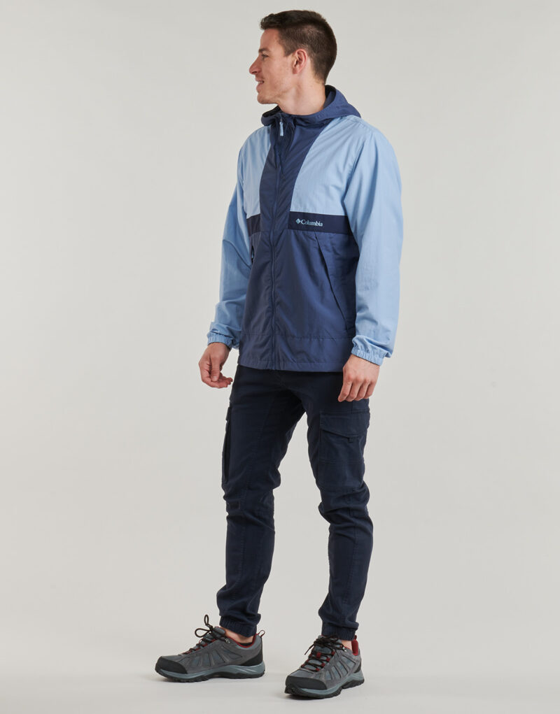 Columbia SPIRE VALLEY HOODED WINDBREAKER Blue Jackets Men - 3