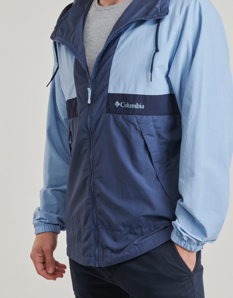 Columbia SPIRE VALLEY HOODED WINDBREAKER Blue Jackets Men - 5