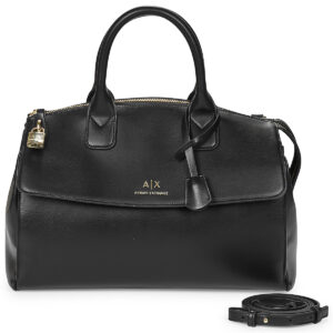 Donna Armani Exchange JANE CANVAS TOTE L Nero Borsetta Donna