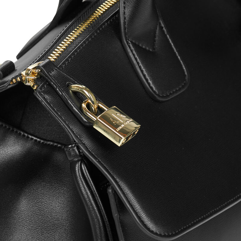 Donna Armani Exchange JANE CANVAS TOTE L Nero Borsetta Donna - 4