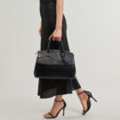Donna Armani Exchange JANE CANVAS TOTE L Nero Borsetta Donna - 6
