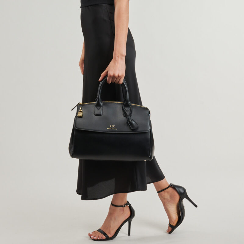 Donna Armani Exchange JANE CANVAS TOTE L Nero Borsetta Donna - 6