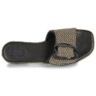 Exé Shoes 556-ORO-RAFFIA-BLACK Nero Ciabatta Donna - 6