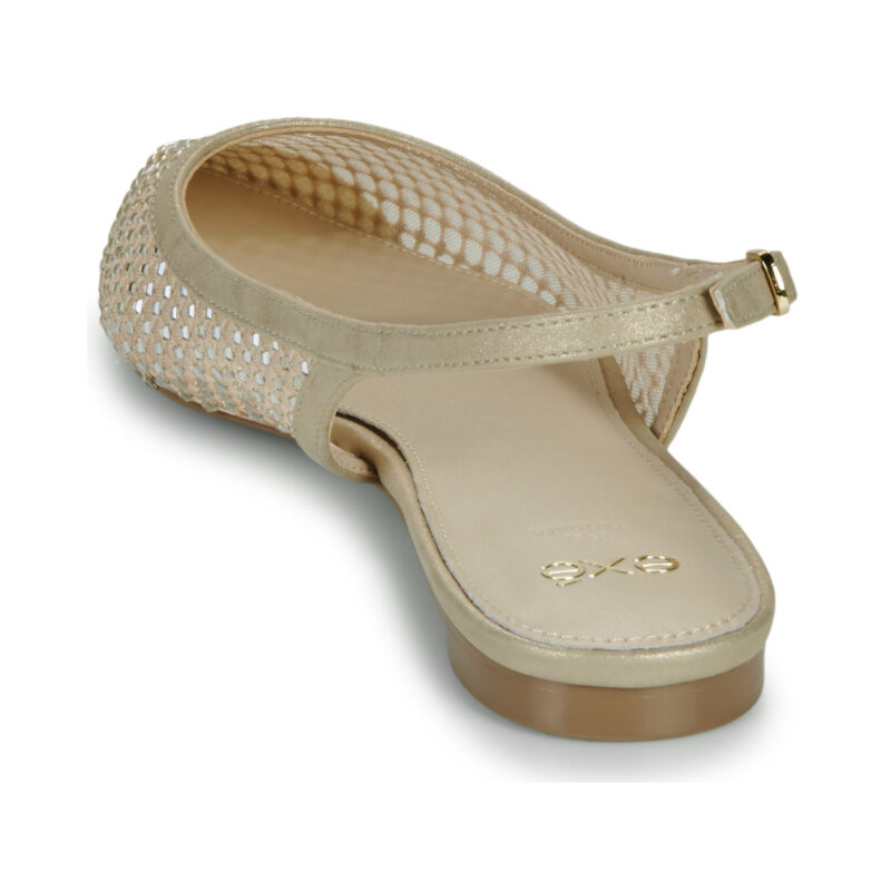 Exé Shoes MIAMI-222-STRASS-GOLD Beige Ballerine Donna - 5